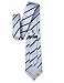 Origin Ties Classic Crossed Textured with Striped Business Silk Tie