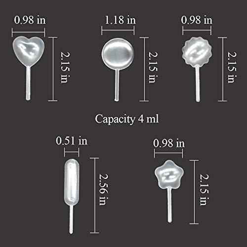 Cupcakes Pipettes,125PCS 4 ml Plastic Strawberry Pipettes Mini Pipettes Squeeze Dropper Liquid Injector Pipettes for Strawberries, Cupcake, Chocolate, Birthday Party and Holiday Decoration