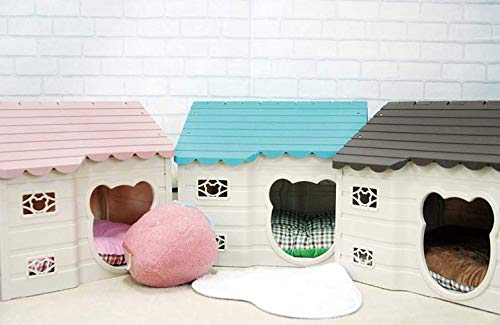 Alpha Dog Series Medium-Sized Indoor Plastic Doghouse (Brown)