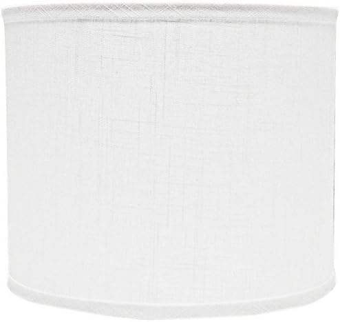 AHS LightingSD1469-12WD Drum Lamp Shade with Washer Fitter, 12-Inches, White