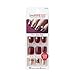 Kiss Products Impress Nails with Sporty Accents, Charity, Burgundy