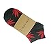 5 Pairs Unisex Marijuana Weed Leaf Boat Warm Cotton Socks US 5-9.5 (M, 5th Match)