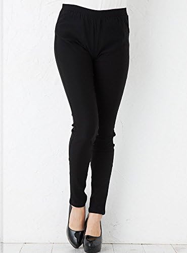 Goldjapan Women's Leggings Long Stretched Pants 10XL(11L) Black