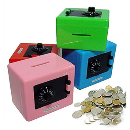 Amazon Com Money Boxes 1pcs 8 8x8 8x6cm Mini Lock Money - 