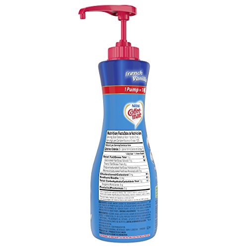 Nestle Coffee-mate Coffee Creamer, French Vanilla, 21.1 oz liquid pump bottle - Thumbnail 4