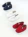 American Fashion World Red White and Blue Canvas Slip-Ons for 18-Inch Dolls | 3 Pack | Premium Quality & Trendy Design | Dolls Shoes | Shoe Fashion for Dolls for Popular Brands