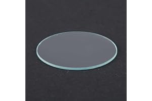 1pc Round Flat Toughened Optical Lens - 35mm to 75mm Diameter, 1mm Thickness, Clear Tempered Glass for Precision Imaging(45MM