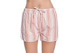 CYZ Women's 100% Cotton Woven Sleep Shorts Pajama Shorts Petite Fit With Lower Rise