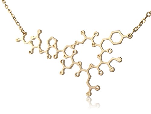 Oxytocin Science Molecule Necklace (Gold)