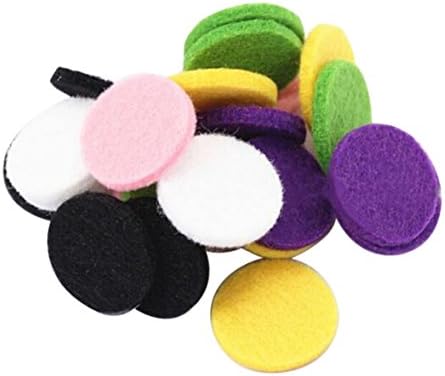 (50 PCS)Aromatherapy Diffuser Locket Felt Pads Refill Pads for Perfume Locket Pendant Jewelry Making
