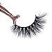 Newcally 3D Mink Eyelashes False lashes Messy Cross Dramatic Lashes 2 Pairs with Free Eyelashes Tweezer