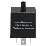 KDL 3 Pin Adjustable Electronic LED Flasher Relay for Car Turn Signal Blinker Light-For Black Friday!