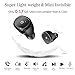 Wireless Earbuds, MZTDYTL Bluetooth Headphones 5.0 True Wireless Stereo Headset Built-in Mic Invisible in-Ear Sweatproof Earphones with Super Mini Charging Case