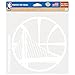 NBA Golden State Warriors Perfect Cut White Decal, 8 x 8