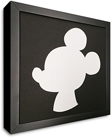 Mouse Silhouette Picture Frame with Mat - Made to Display 4x6 Photos
