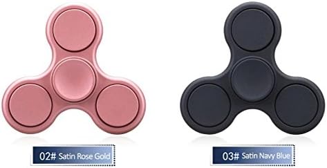 Pack of 2 Colors Winqirl Essential Kit Tri-Spinner Fidget Hand, G1 Classic ABS Plastic with Imported Ball Bearing,2-4 mins Stable Rotation for EDC,ADD,ADHD,Anxiety,Autism Children, Teamwork