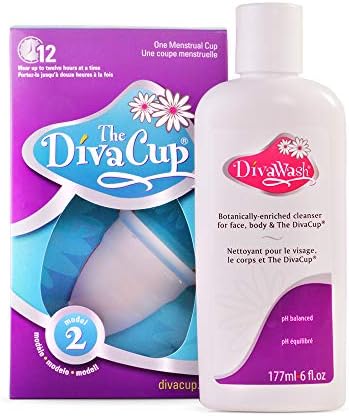 The DivaCup Menstrual Cup (B) & DivaWash