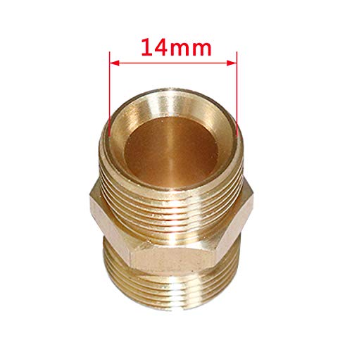 EDOU Pressure Washer Accessories,Brass Quick Coupler Fittings, Adapter Set,Quick Connect (M22-M22)