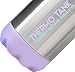 Thermo Tank Insulated Stainless Steel Water Bottle - Ice Cold 36 Hours! Vacuum + Copper Technology - 17 Ounce (Lavender + Steel, 17oz)