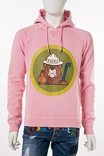 Amazon ディースクエアード Dsquared2 トレーナー パーカー ピンク メンズ S74gu0248s 並行輸入品 L ピンク トレーナー パーカー 通販