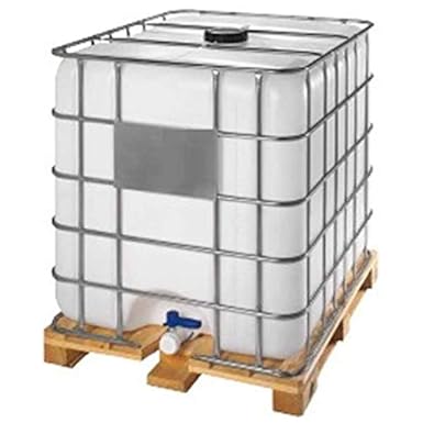 Contenedor depósito de 1000 litros IBC-GRG con palet de ...