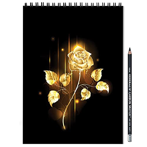 DASM United Printed Notebook n Keyring Combo | Golden Rose | Unrulled Diary | A4 Notepad | Writing Journal | Personal Diary | Drawing Pad