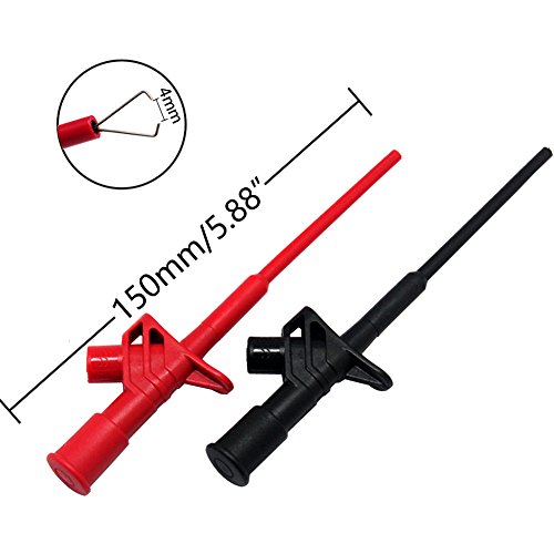 Aidetek Automotive Test Lead Kit Insulation Piercing test clip Large Crocodile Clips Flexible spring for FLUKE Multimeter meter test probes test leads set probe CE certificate TLP20163 - Thumbnail 2
