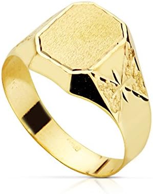 Chevaliere Femme Enfant Flavio Or Jaune 18 Ct Bague Cadet Garcon Grave Initial Amazon Fr Bijoux