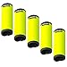Hibate 5pcs Neoprene Luggage Handle Wrap for Suitcase Identifier Luggage Makers Covers Wraps Travel Accessories - Fluorescent Yellow