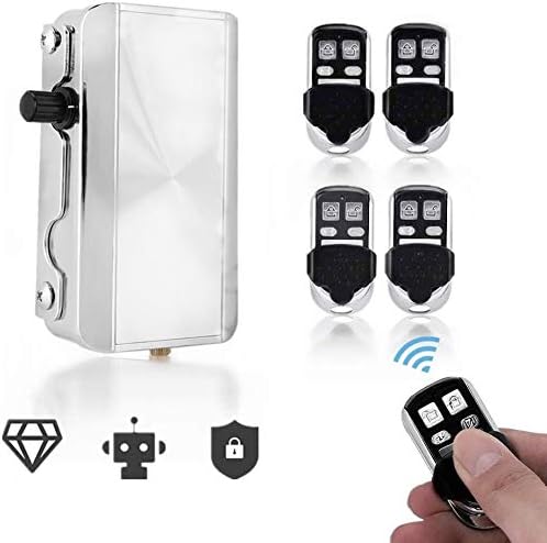 Remote Control Door Lock Kit, Smart Wireless Anti-Theft Home Security Keyless Entry Deadbolt Access Control System