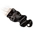 MEIEM Hair Boby Wave 4x4 Free Part Lace Closure with Baby Hair Natural Black Color Brazilian Virgin Human Hair Closures Bleached Knots (8-18 inch)