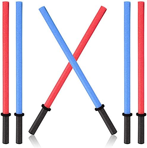 Set of 6 Pool Noodles Foam Light Sabre 
