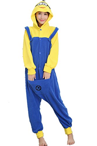 Zorabridal Adult Unisex Minion Onesie Pajamas Anime Kigurumi Cosplay Sleepwear