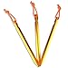 Aszune 12 Pack Tent Stakes 7075 Aluminum Tent Peg with Reflective Pull Cords for Outdoor Camping