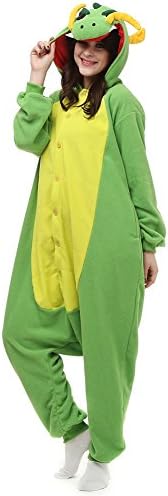 Angelstormy Unisex Pajamas China Dragon Cosplay Adult Onesie Costumes China Dragon XL