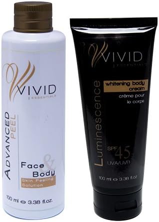 Vivid Essentials Advanced Peel & Luminescence Whitening Body Cream Set