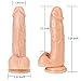 AEKON 7 Inch Secret Sublime Consolador Juguete Sexual para Mujer | 100% Silicona Médica Impermeable (Flesh 0)
