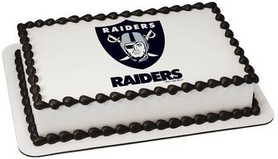 Amazon Com Oakland Raiders Licensed Edible Cake Topper 4579