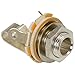 Switchcraft Electric Guitar Output Jack, 11 1/4 Guitar Jack, Audio Jack for Quarter Inch Cable, Nickel Plate Contact, Mono Output Jack