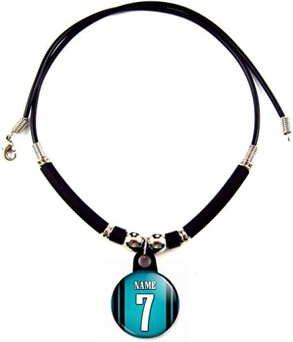Philadelphia Football Jersey Pin Back Button Necklace Personalized with Your Name and Number