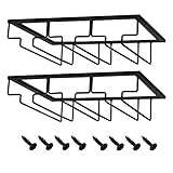 MOCOUM Wine Glasses Rack Under Cabinet Stemware