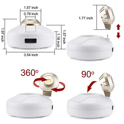 LUXSWAY Wireless Led Spotlight,Battery Operated Accent Lighting with 2