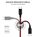 USB Type C Cable, Disveo 4 Packs(3ft/6ft/6ft/10ft) Fast Charger Sync Cord Durable Nylon Braided USB Cable for Samsung Galaxy S8,S9, Note 8, S8 Plus, LG V30 V20 G6, HTC 10Google Pixel (Black and Red)