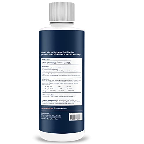 Vets Preferred Dog Anti Diarrhea Liquid Dog Diarrhea Relief with