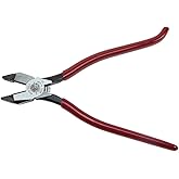 Klein Tools D201-7CSTA Linesman Pliers, Side Cutters with Spring Loaded Action, Ironworker Pliers have Aggressive Knurl and Tempered Handles