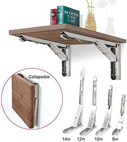 Sooggi 2本セット 棚受け金具 折りたたみ式 ブラケット L字型 かべかけ アイアン ステンレス 棚支え 最大耐荷重150kg B0kgxdzb 975円 日本最大級の品揃え新作 大人気 正規品送料無料 激安通販専門店 正規品 新作入荷