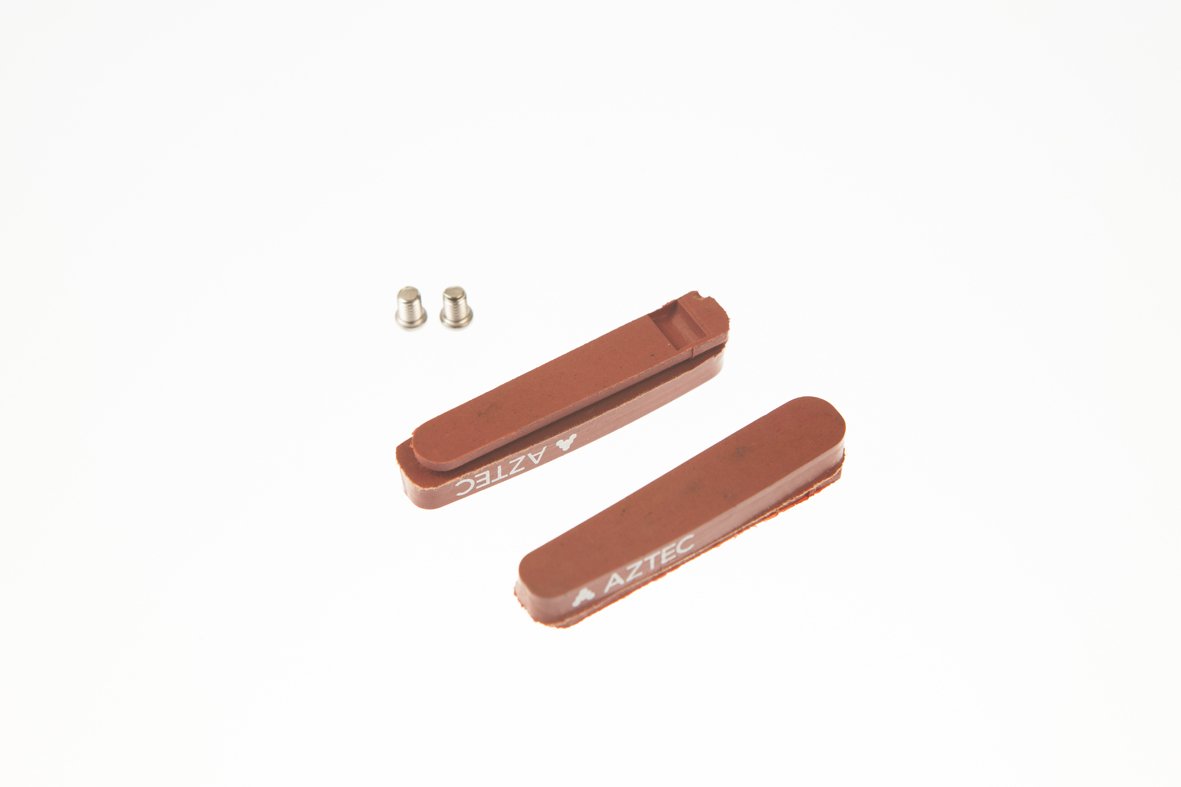 Aztec Road insert brake blocks, carbon compound