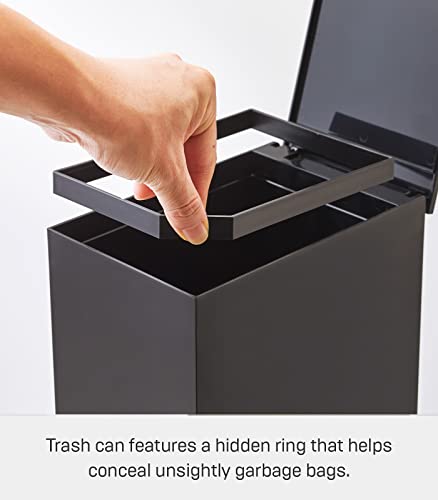 Yamazaki Home Sanitary Step Trash Can - Small Space Waste Bin For ...