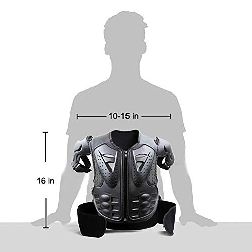 Ediors Kids Protective Gear Chest Spine Back Protector Body Armor Vest Guards for Children Multi Sports Drop Resistance Safety Protection: Riding, Inline Skatings, Dirt Bike Scooter, Skiing, Skating