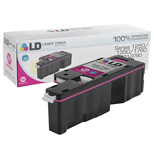 LD Compatible Toner Cartridge Replacement for Dell Color Laser 1250c, 1350, 1760 High Yield (Black, Cyan, Magenta, Yellow, 4-Pack) - Thumbnail 4